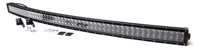 Barra LED curva da 132 cm e 300 W / faretto a diodi LED con luce bianca direzionale, 12 V/24 V