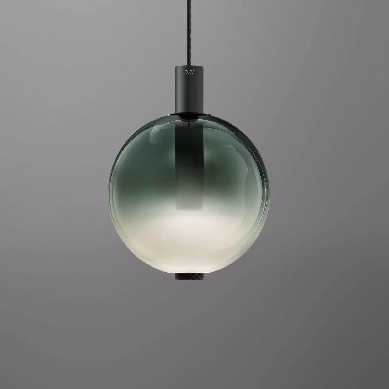 OLEV Lampada a sospensione in vetro Beam Stick Nuance, dimmerabile, Verde, Soggiorno / Sala da pranzo, Vetro, Design, Lampada a sospensione