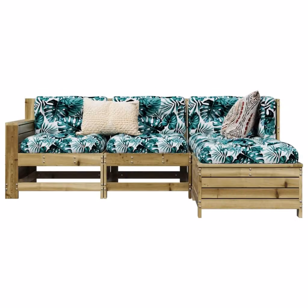 Maison Exclusive - Set da giardino a 4 pezzi in legno di pino impregnato