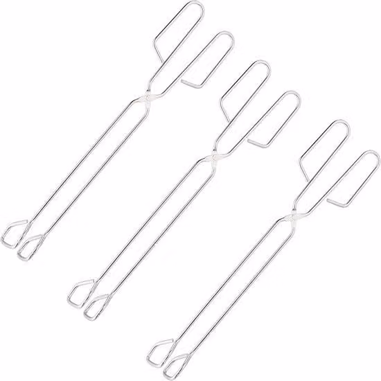 3 pinze - Pinza per barbecue - Pinza per carne - Pinza per servire - Barbecue - Pinza per barbecue - 31 cm