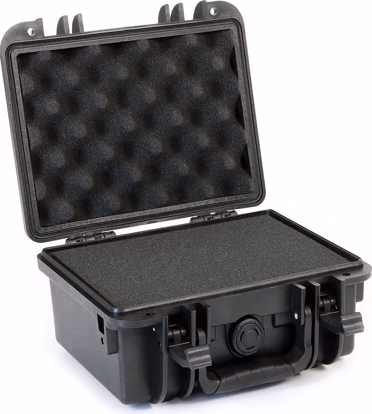 Valigia universale Wiltec 25 x 21,8 x 16,6 cm, custodia impermeabile per il trasporto, custodia protettiva in PP e fibra di vetro, custodia con schiuma cubica