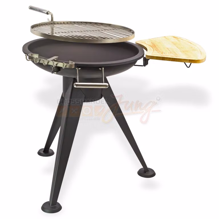 Griglia rotonda con griglia in acciaio inox da 55 cm Nevada