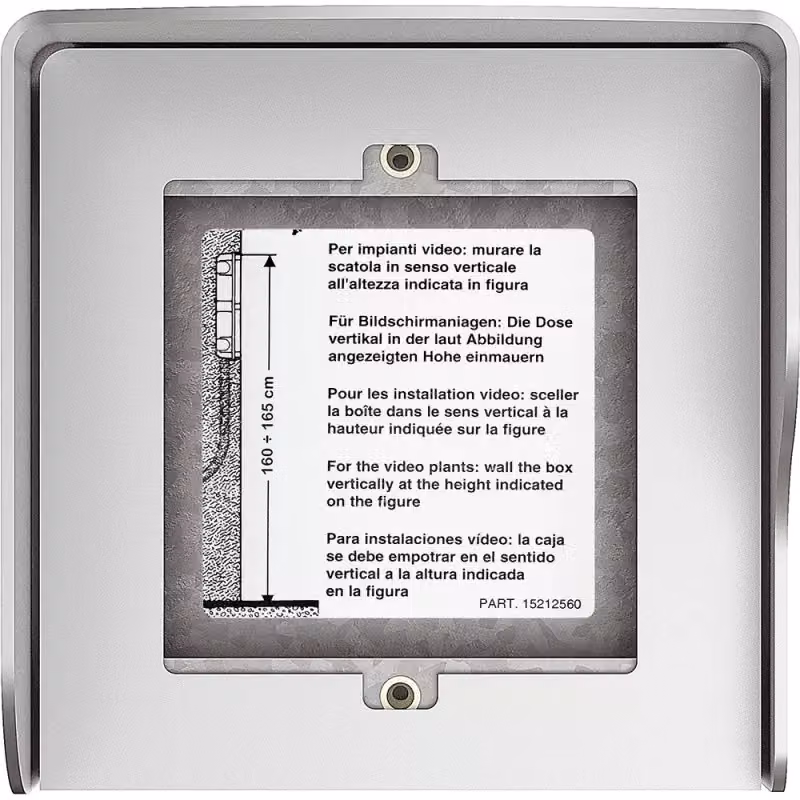 Scatola AP interamente in metallo, 1 modulo - Telaio di montaggio per posto esterno 1 unità 350611
