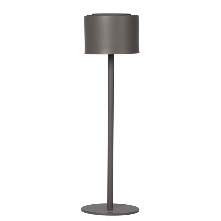 DICTROLUX Lampada LED da tavolo Nausica Grey, Dimmerabile con comando Touch, H 37 cm, Diametro 10,5 cm
