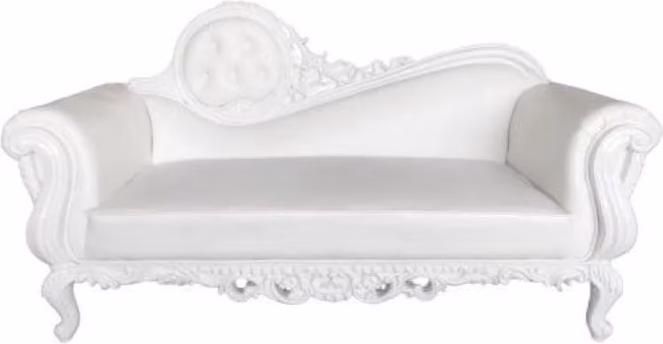 Liege Thron Chaiselongue Königlicher Polster Chesterfield Samt Antik Stil Sessel