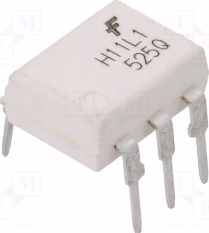1 optoisolatore a montaggio su circuito stampato, involucro DIP6, modello H11L1M. Optoisolatore con uscita digitale, canali: 1