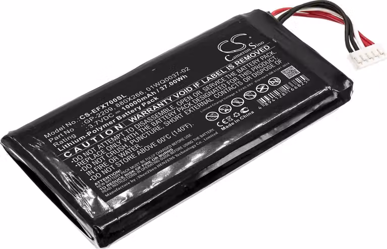 TECHTEK Batteria compatibile con [EXFO] MAX-700, MAX-700B/C, MAX-900, MAX-900-iCERT, MAX-900FIP, MAX-FIP sostituisce 01WQ0037-02, per 880X266, per GP