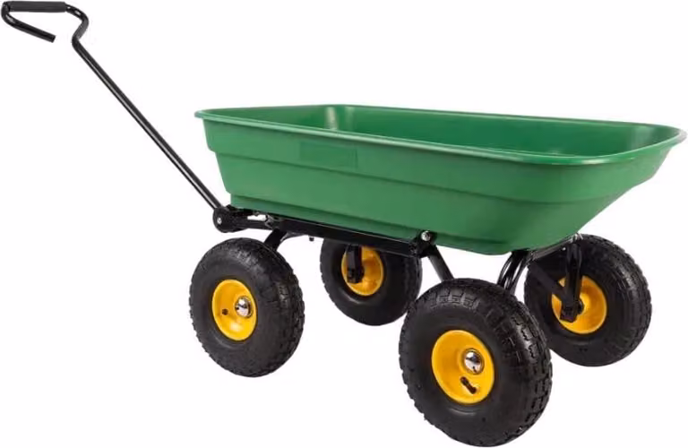 HOGLER 3956 Carrello da giardino, 300 Kg, verde