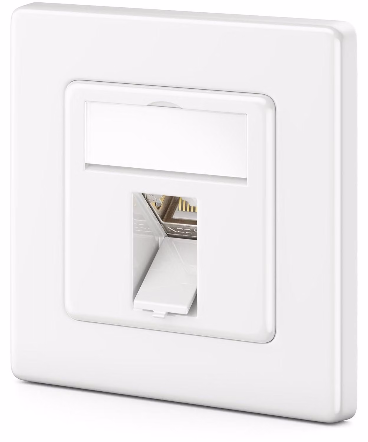 Presa di rete keystone - Rj45 - Cat7 - Metallo - Bianco - Per cavi di rete e cavi di installazione
