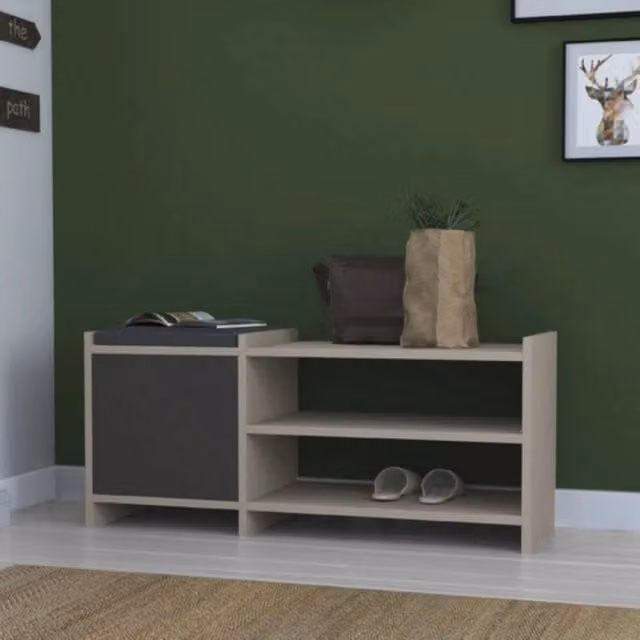 Scarpiera Effezeta Italia Sunno Light Mocha con anta antracite