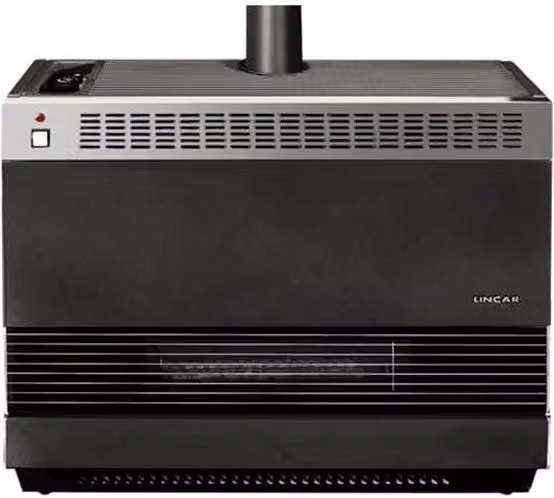 Stufa a gas Lincar Turbo Nera con Termostato Regolabile L/P/H: 90 x 26 x 73 cm – 1