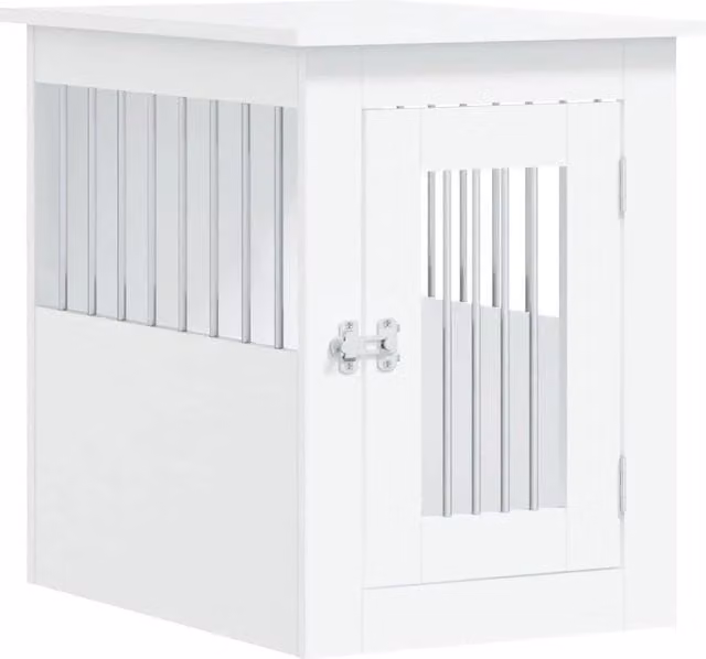 Mobile per trasportino per cani 45 x 62 x 59 cm in legno ingegnerizzato bianco 02_0043351