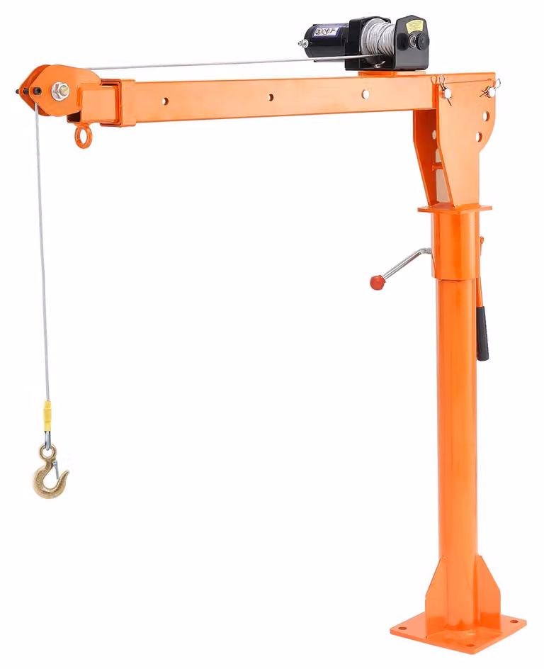Gru di carico elettrica VEVOR, 499 kg, gru per pick-up con argano elettrico a fune 1587 kg, gru di sollevamento in acciaio per pick-up, girevole a 360°