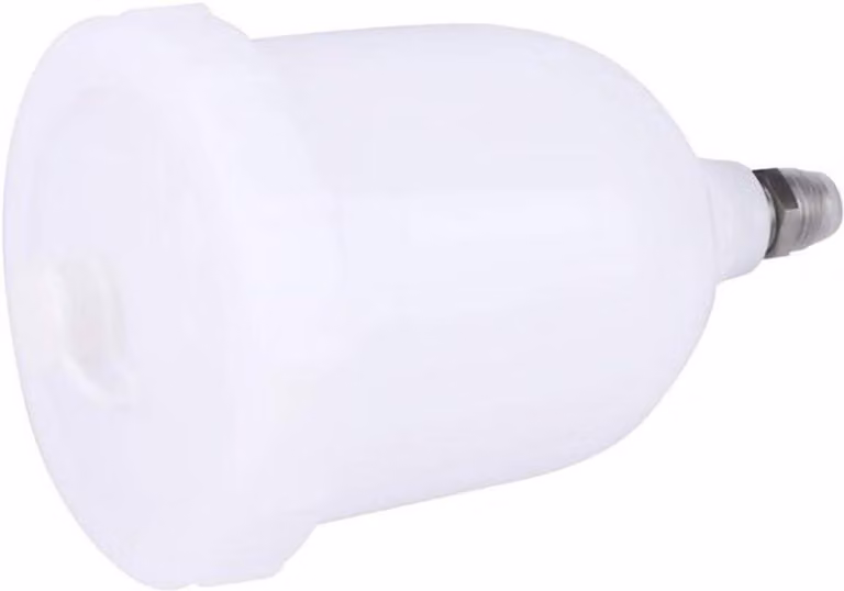 Contenitore per vernice in plastica con alimentazione a gravità - 600 ml - Adatto per l'uso con pistole a spruzzo