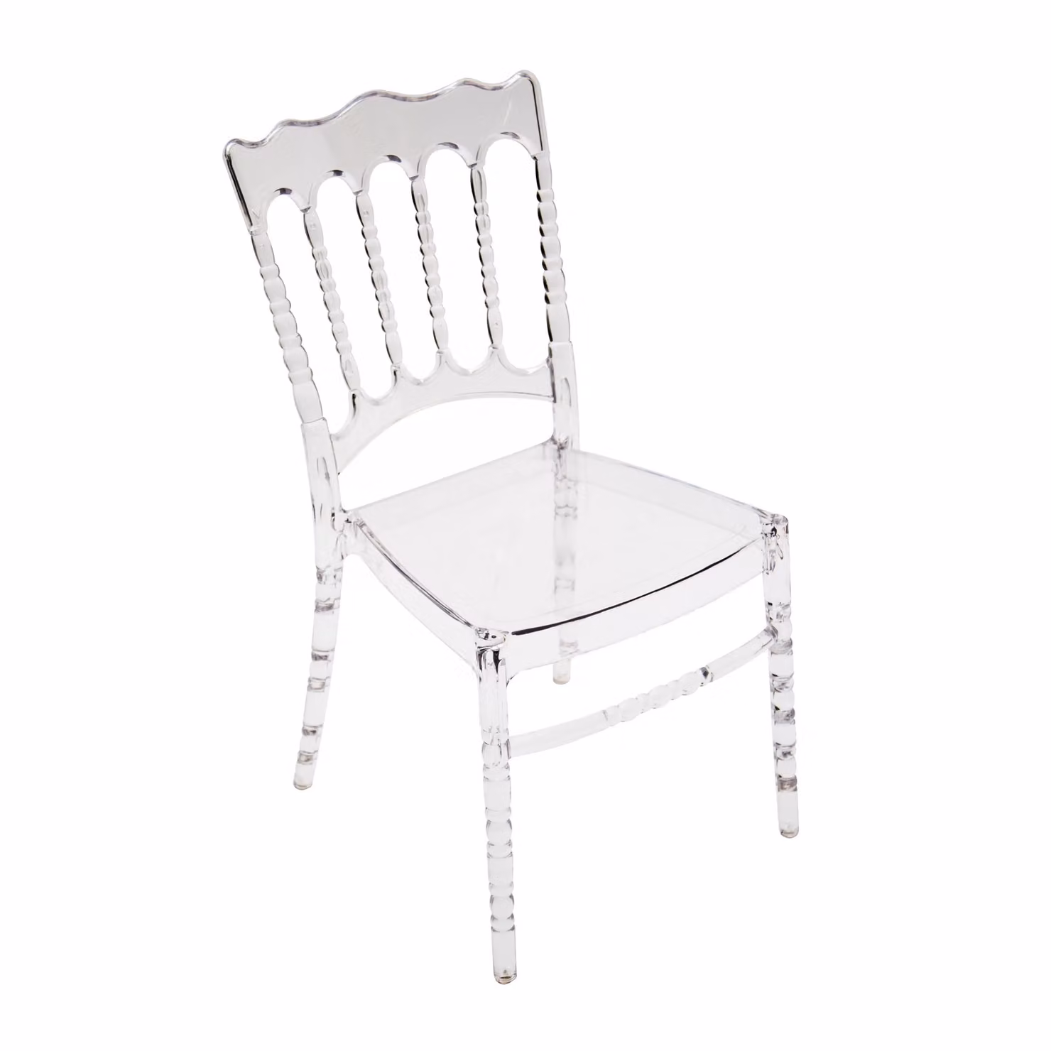 Set di 4 sedie in polipropilene trasparente Mobili 2G L: 44 cm, P: 52 cm, H: 89 cm, HS: 44 cm