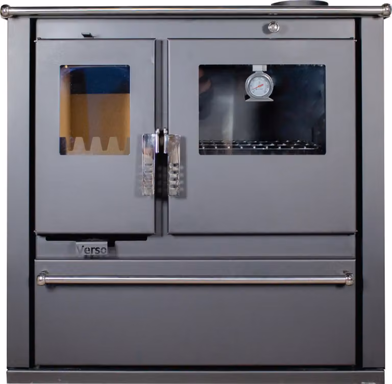 Cucina Verso CS Plus a legna 7,7 kW - Nero