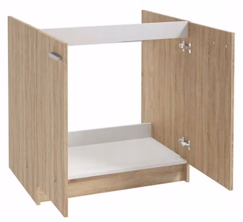 Mobile da cucina rovere sonoma sotto lavello 80x50 verticale
