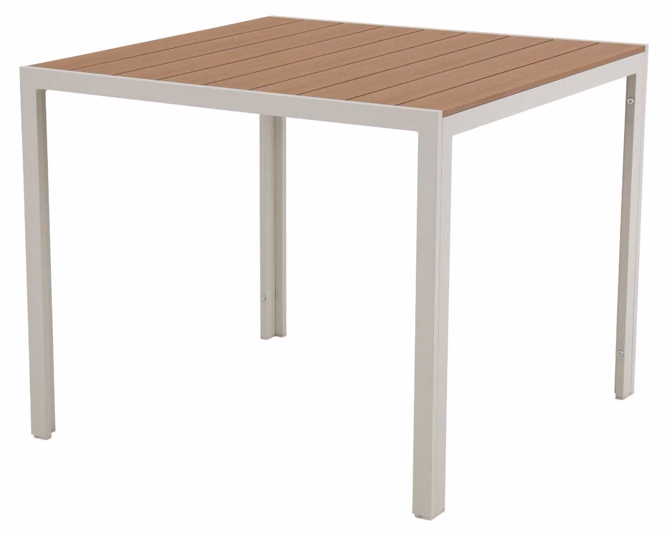 Tavolo da giardino Noah 90x90 cm, effetto teak.