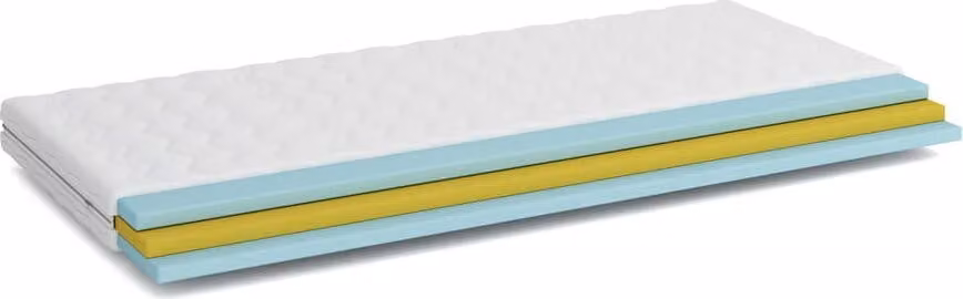 FURNLUX Materasso senza molle Livello White 90x200cm / Hauptfarbe: Weiß / Dimensioni: 90 x 200 x 12 cm