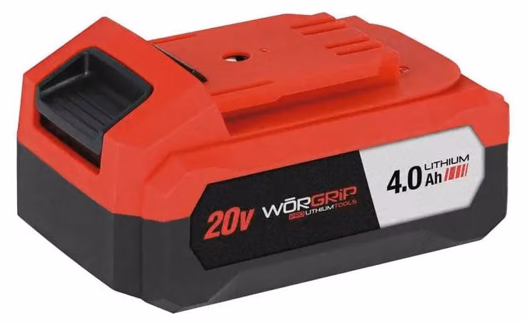 Batteria per torcia Worgrip 4ah 20v Rosso Rosso Taglia unica