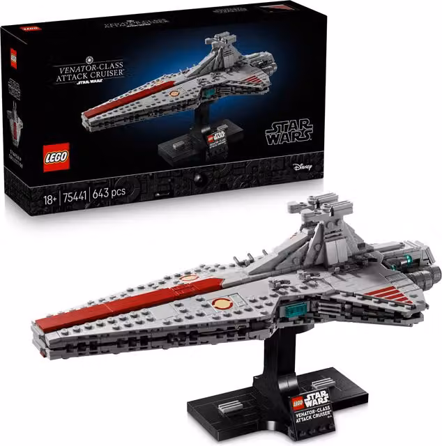Lego Star Wars Attack Cruiser classe Venator 75441 grigio 643 pz – 2