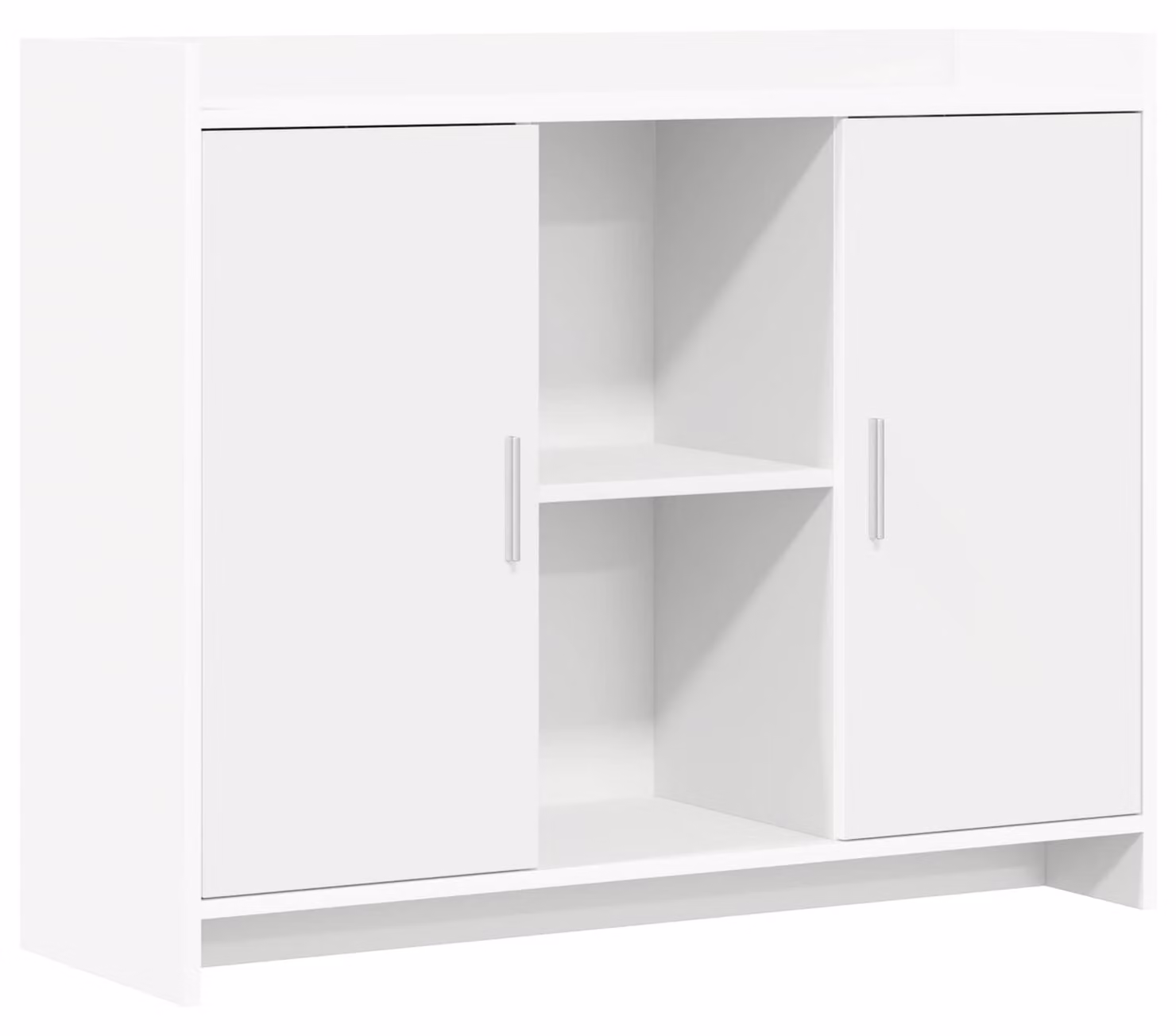 Credenza da sala da pranzo Bianca 98,5 x 33 x 80 cm Legno composito