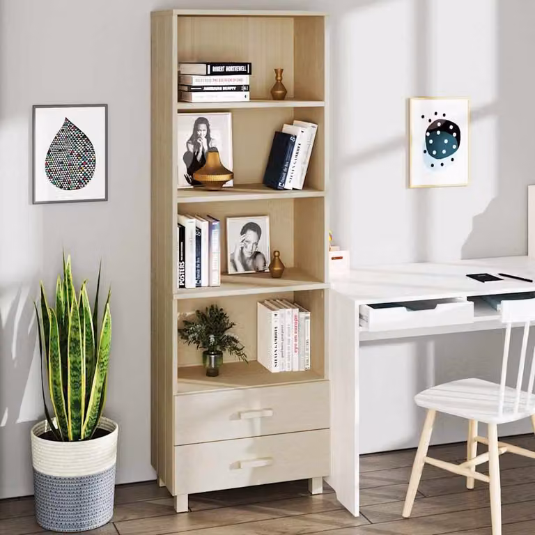 Credenza HAMAR vidaXL in legno di pino color marrone L: 60 cm, P: 35 cm, H: 180 cm