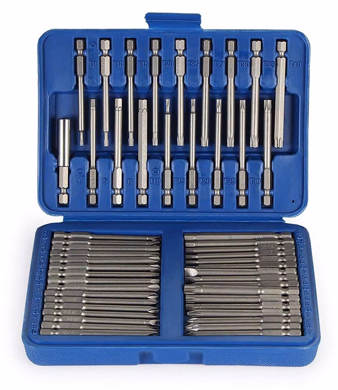 Elzusha - Set di 50 punte per cacciavite con punte magnetiche