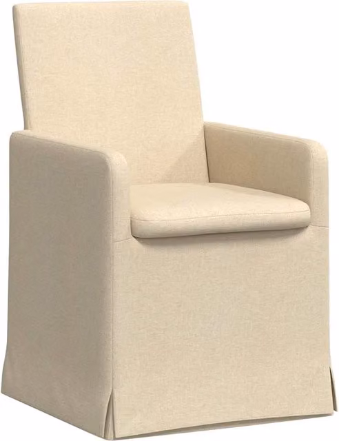Sedie da pranzo 2 pz | Sedie da cucina Crema 57 x 67 x 95 cm Tessuto