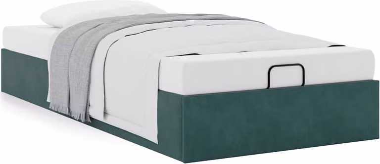 Struttura Letto Pouf Senza Materasso 100x200 cm Velluto