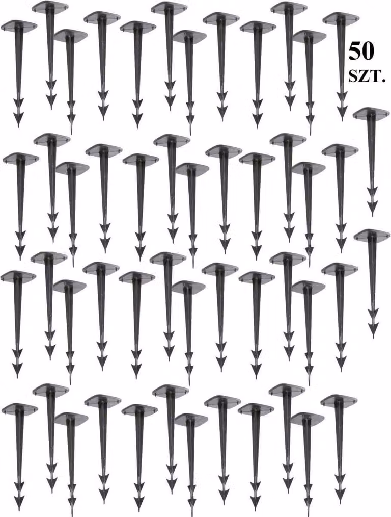 Spilli ad arpione Spilli in agrotessuto altezza 12,5 cm 50 pezzi