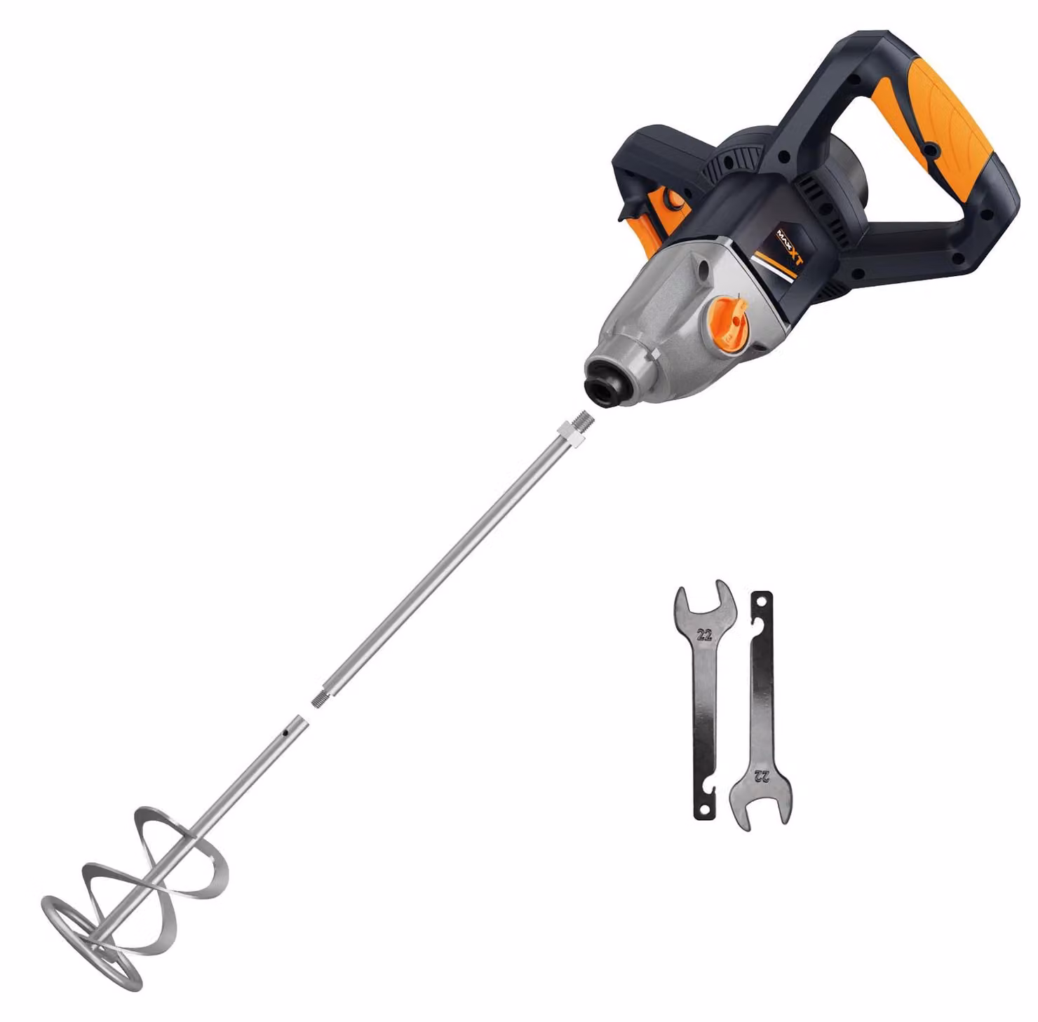 Miscelatore MAXXT da 1400W con trasmissione a 2 velocità e avviamento graduale | Attacco per miscelatore M14 | Da
