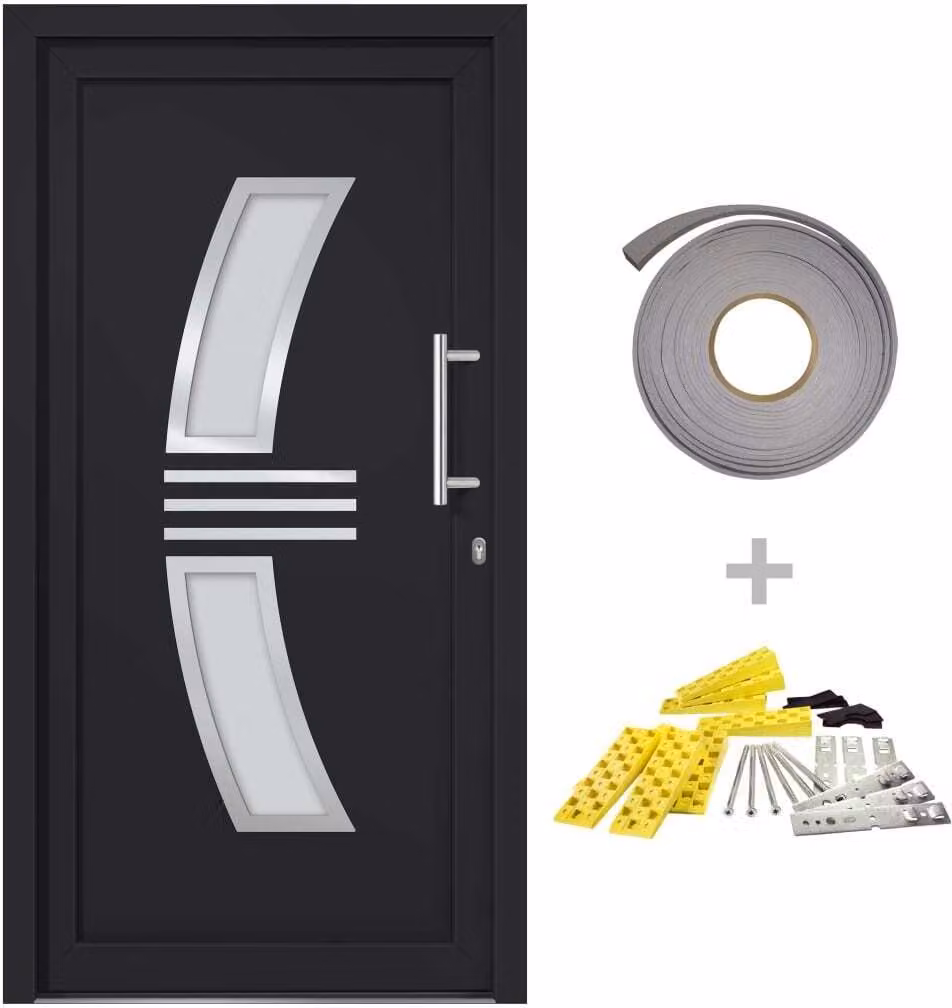 Porta di Ingresso Antracite 98x208 cm