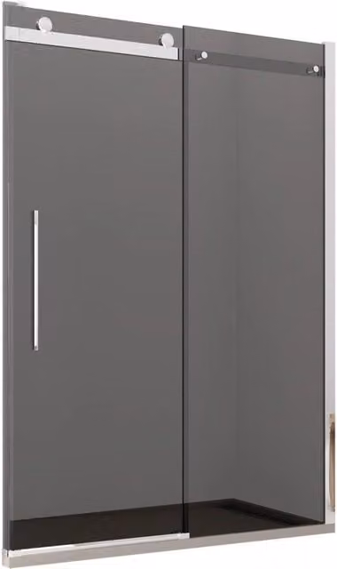 Porta Parete Doccia 110 cm 1 Anta Scorrevole in Cristallo Fumè 8mm H195 Bonussi Livia