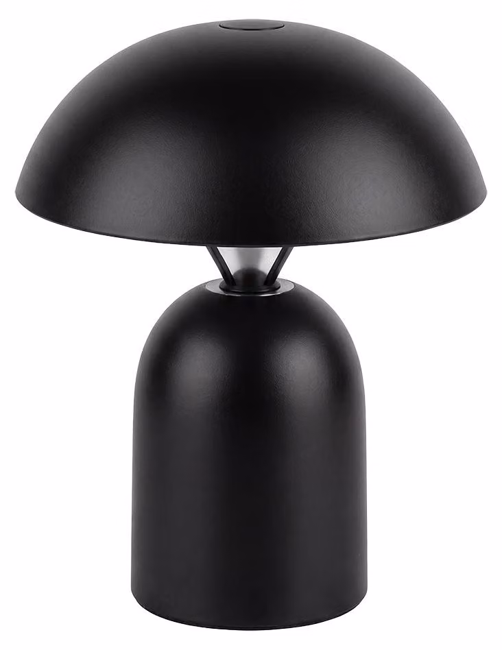 Lampada da tavolo Clayre & Eef, colore nero, struttura in metallo