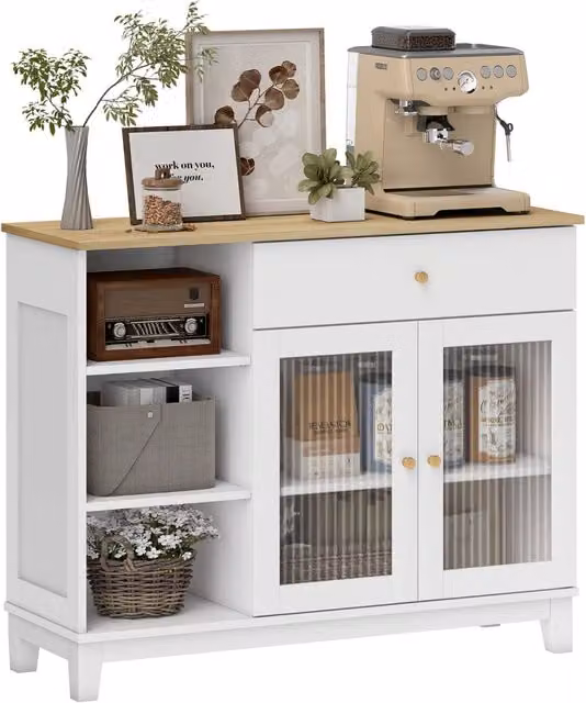 Armadio con ante e cassetti ¨C Minimal ¨C Bianco 100x35x80,3 cm