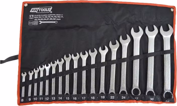Awtools Set di chiavi a lama piatta 17Elem. /8Mm-32Mm/