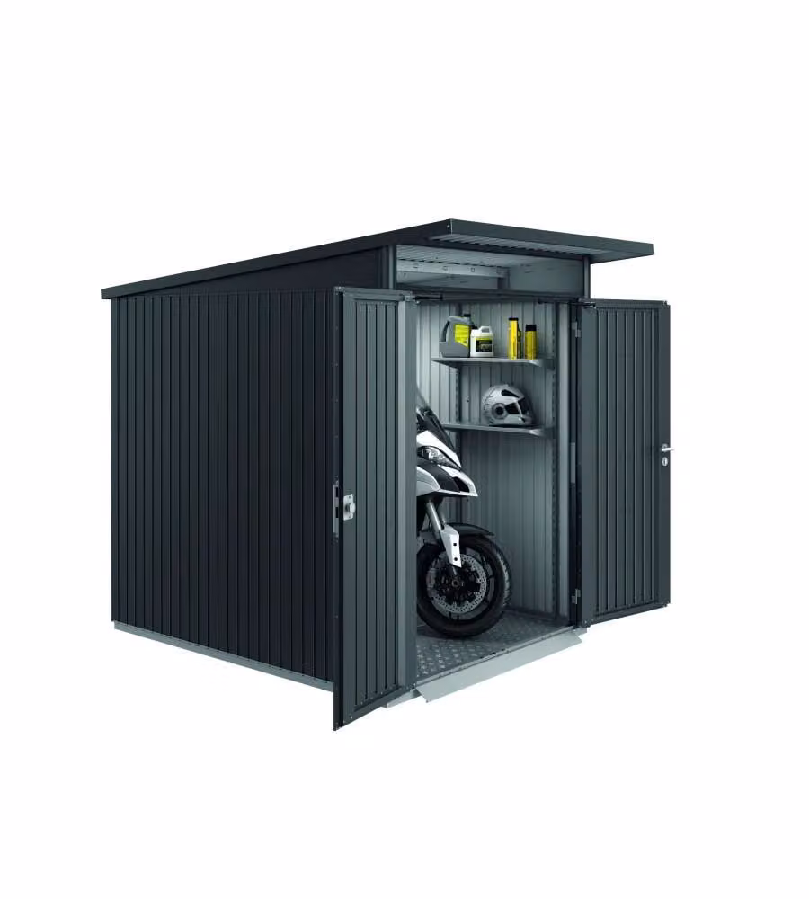 Casetta AvantGarde Misura A2 grigio scuro metallizzato con porta standard
