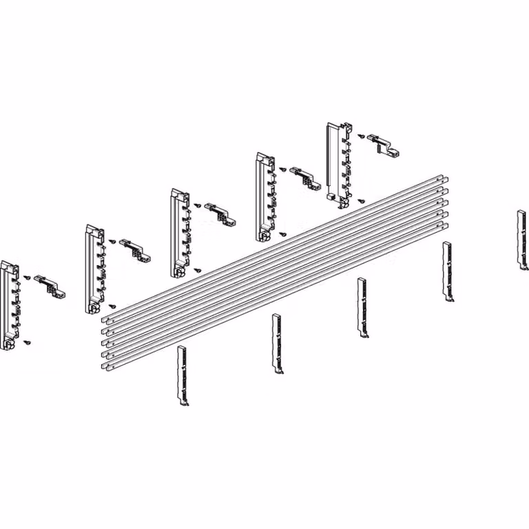 Modulo barra collettrice ABN profonda 4FB/2RE 40 mm con CU (2x) 12x5 mm, a 5 poli, EBM 70 mm MTSC42535