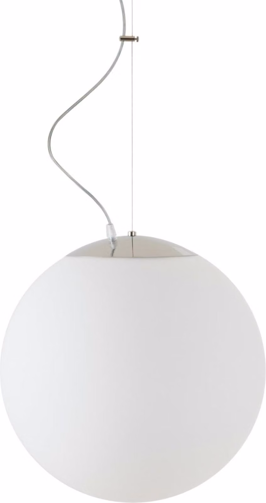 OSMONT ADR62164 ADRIA L3 HP apparecchio a sospensione in vetro acciaio inox lucido / bianco IP40 3000 K 52W LED DALI