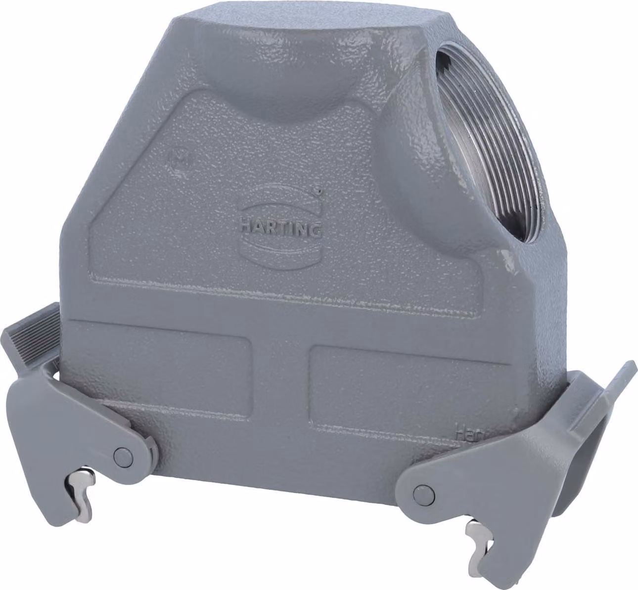 HARTING Han 24B Custodia tubolare alta, 1xM50 uscita cavo laterale, con 2 staffe trasversali Vite M50 Area di serraggio