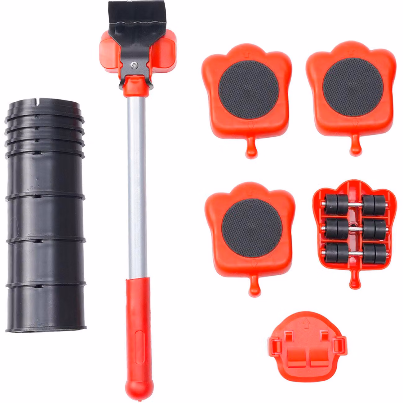 Set di sollevatori e rotelle robusti per il trasporto di mobili, ideali per traslochi, lavori di bricolage o ristrutturazioni. Rotelle per il trasporto di carichi pesanti, perfette per mobili pesanti