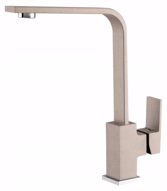 Granitan - Rubinetto da cucina - Rubinetto per lavello - Orientabile a 360° - Ottone - Beige - Rubinetto da cucina - NOOK