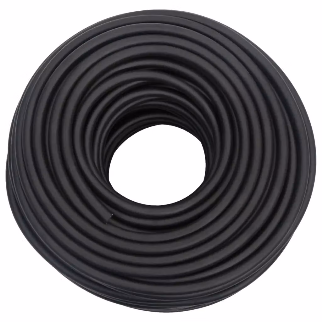 Tubo aria ibrido vidaXL in gomma e PVC nero 0,6" 100 m – 2