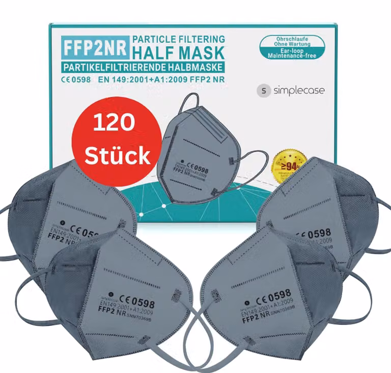 Elzusha - Set di 120 mascherine FFP2 con