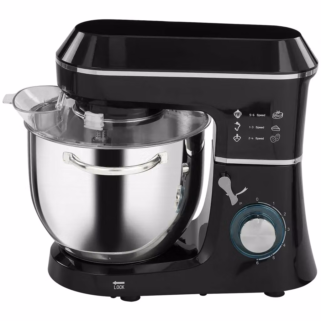 Impastatrice Planetaria Proficook Nero con Ciotola da 7L e 6 Velocità, 1400W – 2