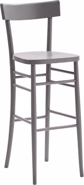 Sgabello shabby in legno grigio seduta legno - Mobili 2G