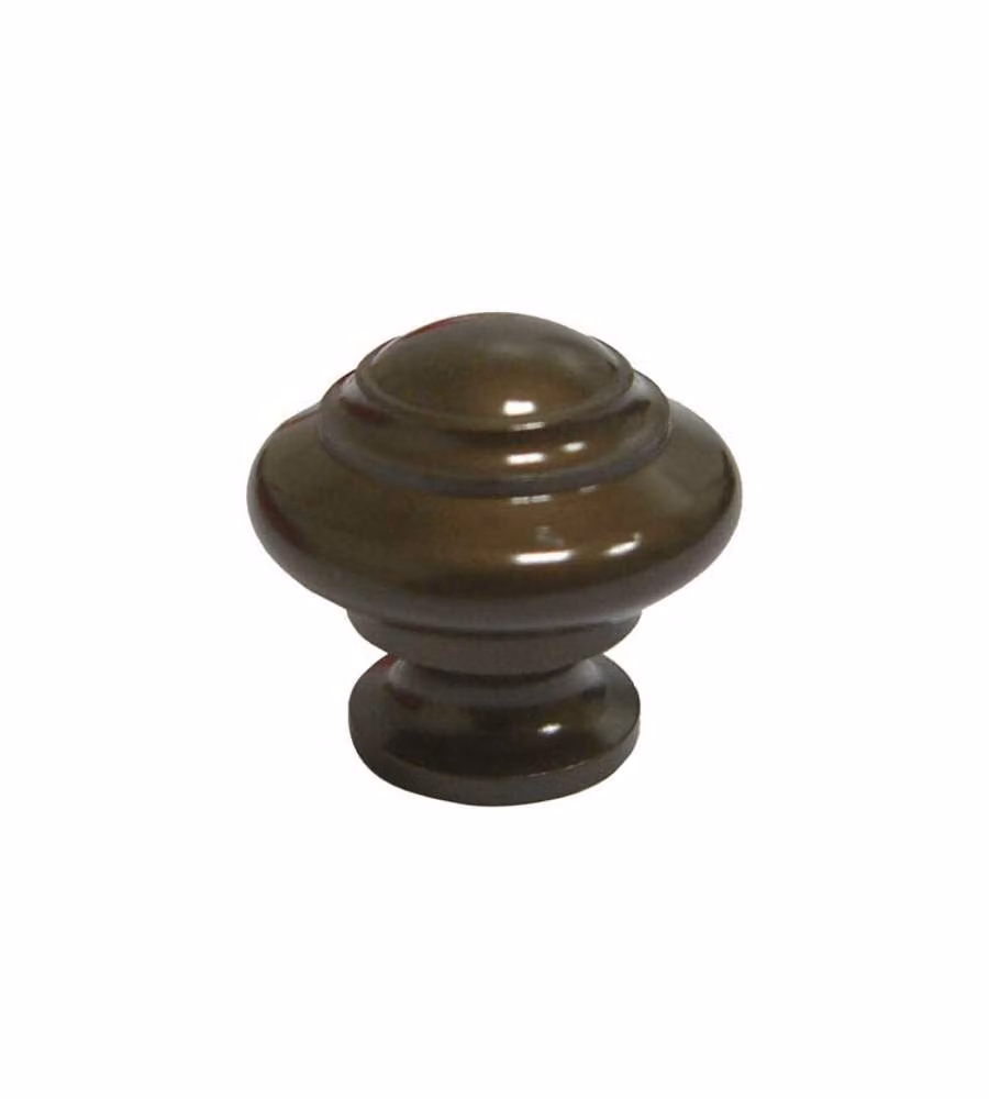 Pomolo Sagomato Ottone Bronzato Mm 25