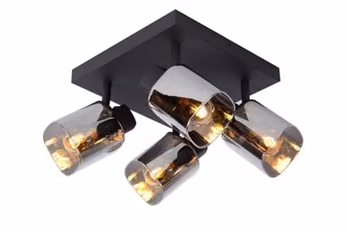 LUCIDE ALION - Faretto da soffitto - 4xE14 - Nero