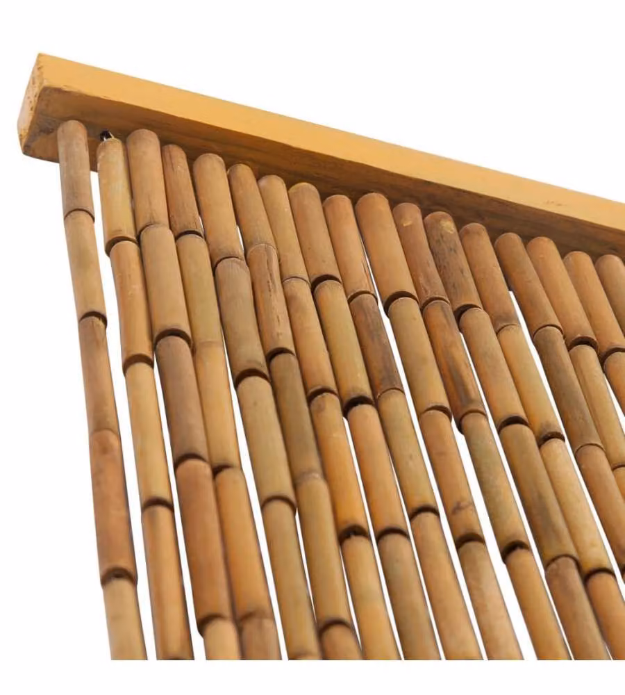 Tenda Antimosche per Porte in Bambù 100x200 cm